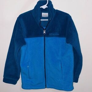 Columbia Boys Blue Fleece Jacket Size 6/7
